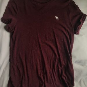 Maroon Abercrombie Short Sleeve Tee - Sz 15/16